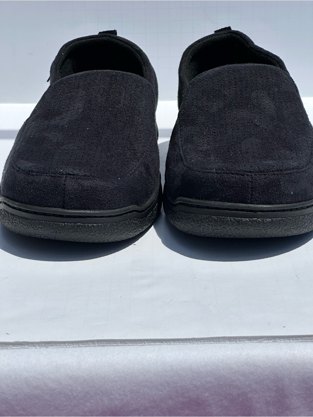 dearfoams Black Men's Slip-On Casual Loafers